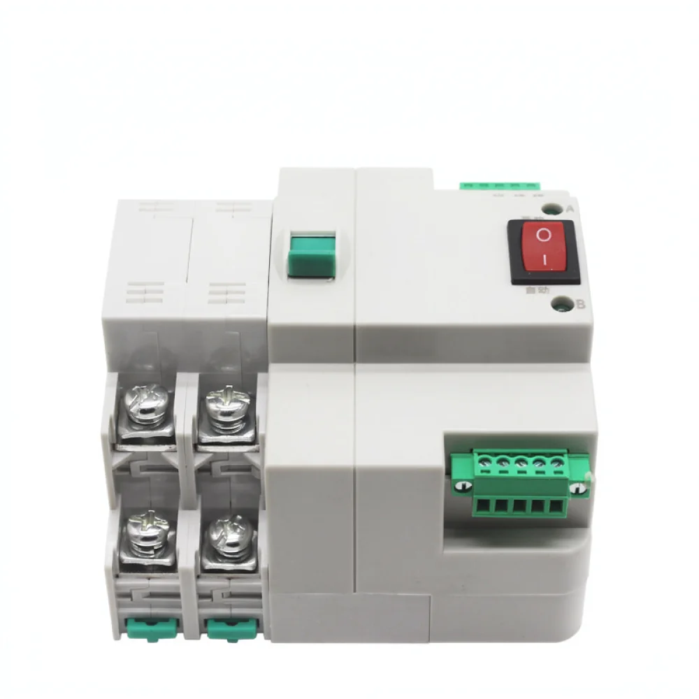 Dual Power Automatic Transfer Switch For ZGNALI 2P Emergency Controller Uninterruptible Home Electrical Failover Device