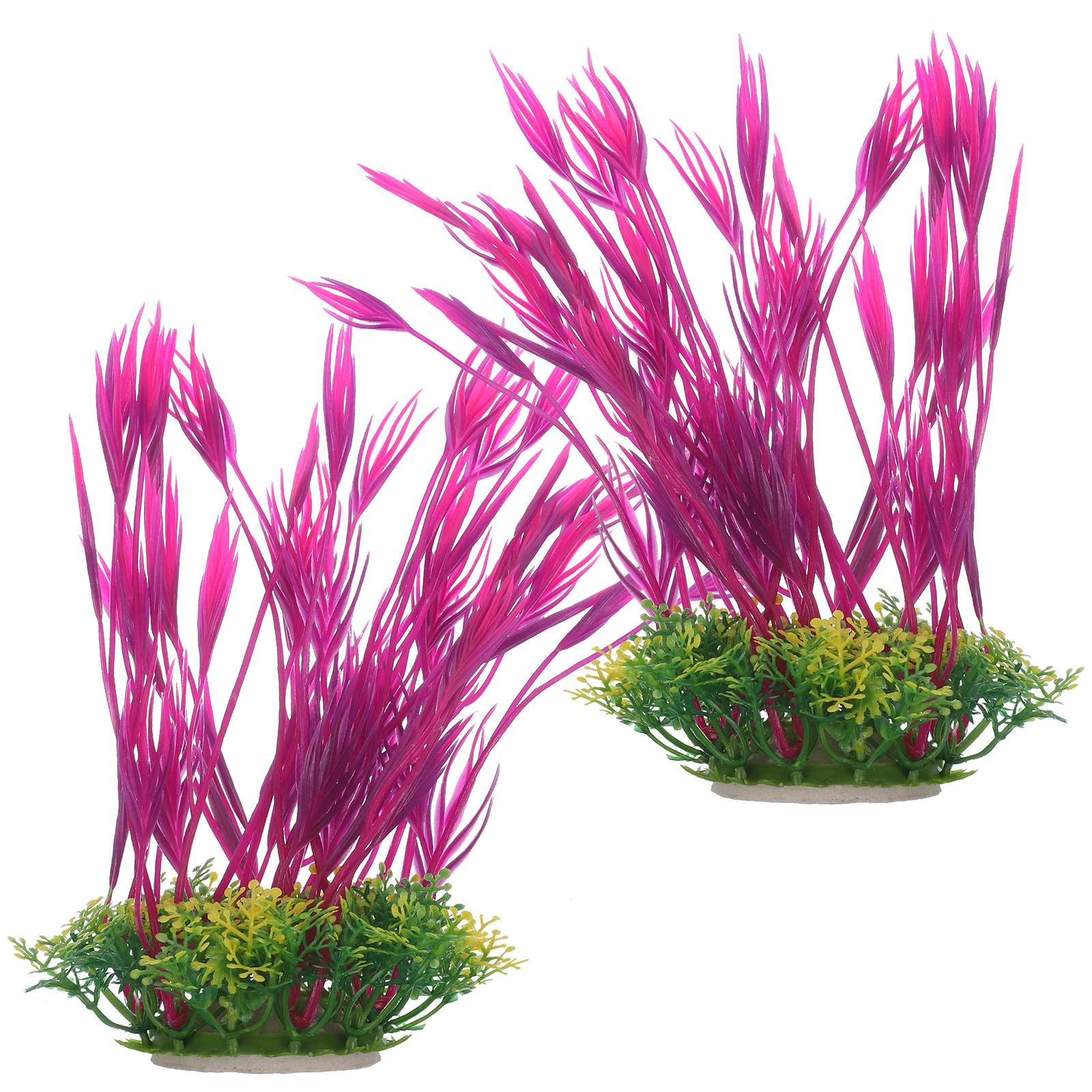 

2Pcs Delicate Aquarium Plant Fish Tank Decorations Perfect Festival Gift for Family Friend Plant Fish Tank Fishtank Decorations
