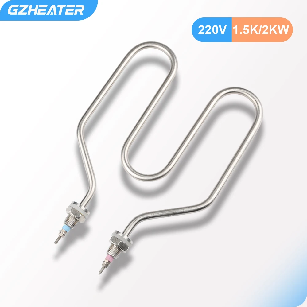 

2U Radiator Heater Heating Element for Insulation Barrels 1.5K/2KW 220V Electric Heat Tube for Noodle Pot Cooking Machine Bucket