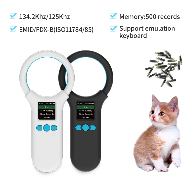 Pet Cat Dog Microchip Scanner - 134.2KHz 125kHz Animal RFID Reader, FDX-B Glass Chip Compatible - USB/Bluetooth/2.4G Tag Reader image 3