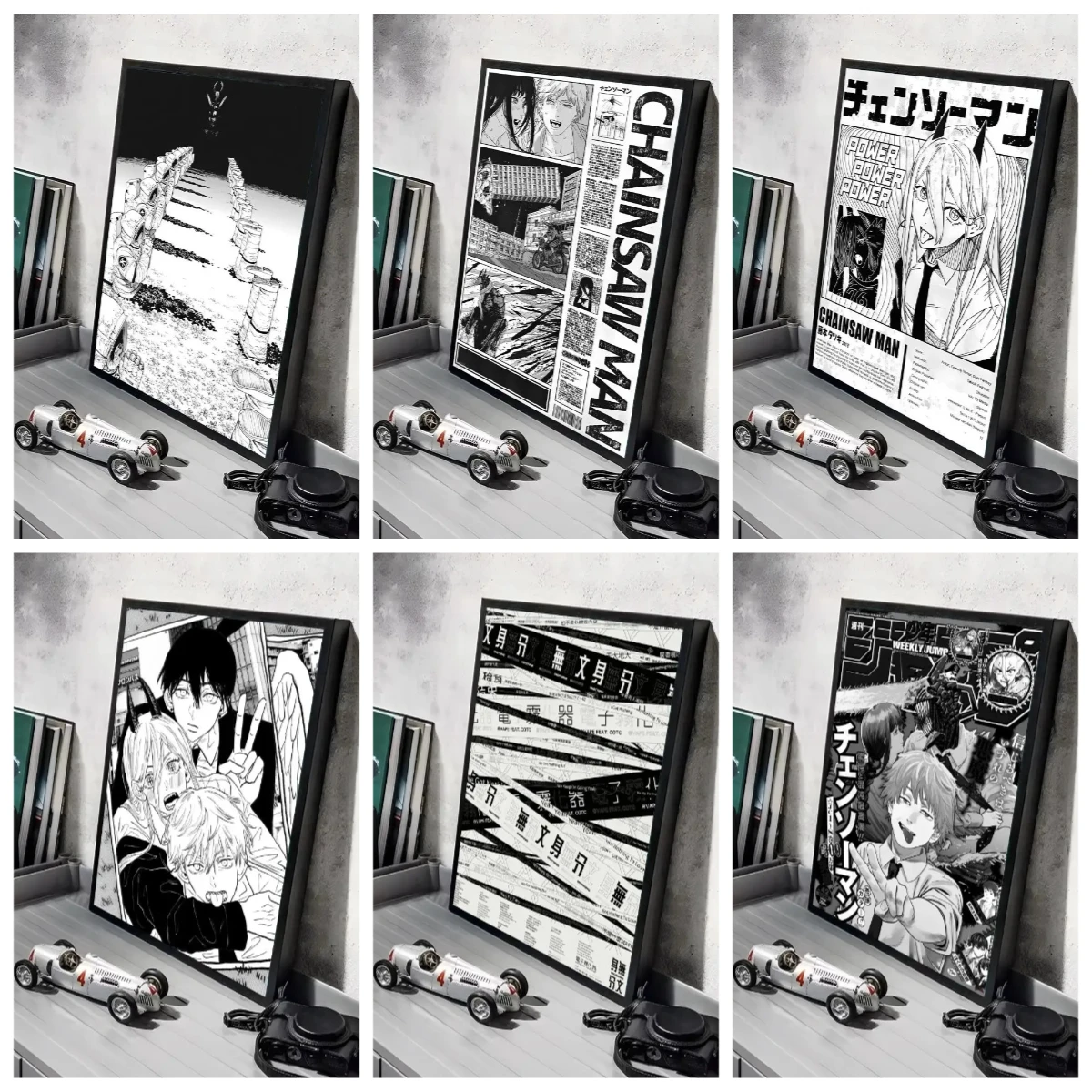 

1000 PCS Puzzle for Adult Chainsaw Man Anime Difficulty Decompression Games Educational Toys Christmas Gift Decorative Painting
