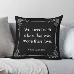 Edgar Allan Poe Annabel Lee Quote Pillowcase Polyester Linen Velvet Pattern Zip Decor Pillow Case Bed Cushion Cover 18