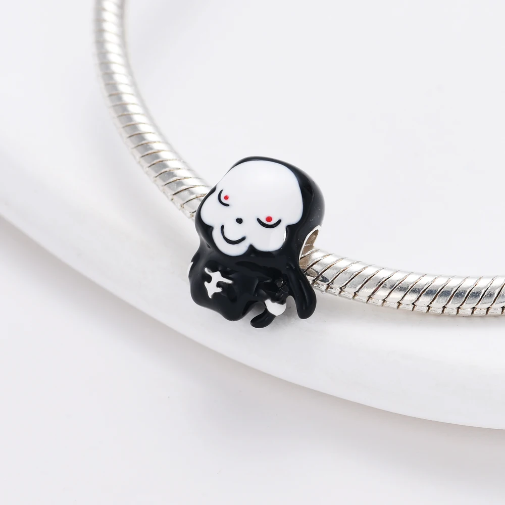 New 925 Silvering Cartoon Cat Spider Rabbit All Saints' Day Charm Bead fit Original Pandora Bracelet Trinket DIY Women Jewelry