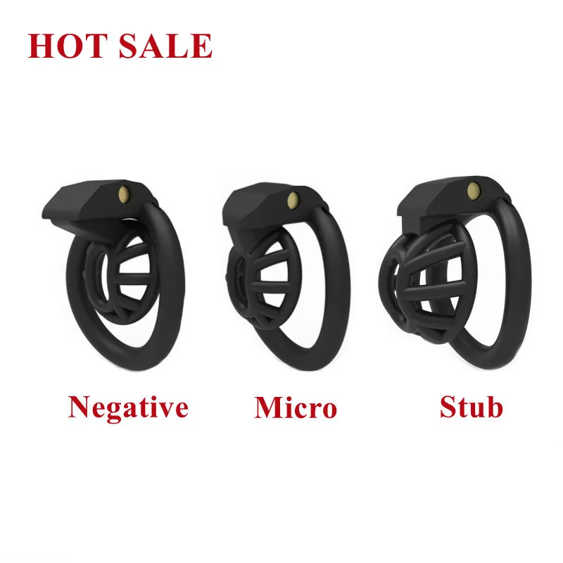 Hot Sale Cobra Male Chastity Cage Negative/Micro/Stub Cock Lock With 4 Penis Rings Chastity Belt BDSM Sex Toys For Men Gay Sissy