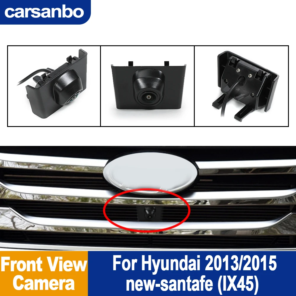 

Мужская маленькая бобочка 150 ° Камера Fisheye 1080P HD, камера переднего вида автомобиля для Hyundai 2013 2015, новинка-Santafe (IX45), водонепроницаемая, ночного видения