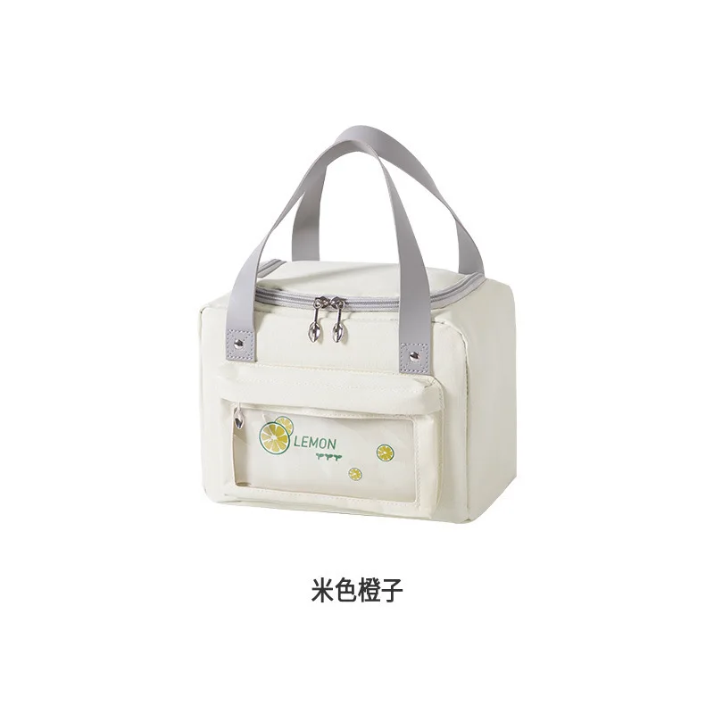 Travel Picnic Storage Bag Insulated Lunch Bag Japanese Style Lunch Bag Oxford Cloth Aluminum Foil