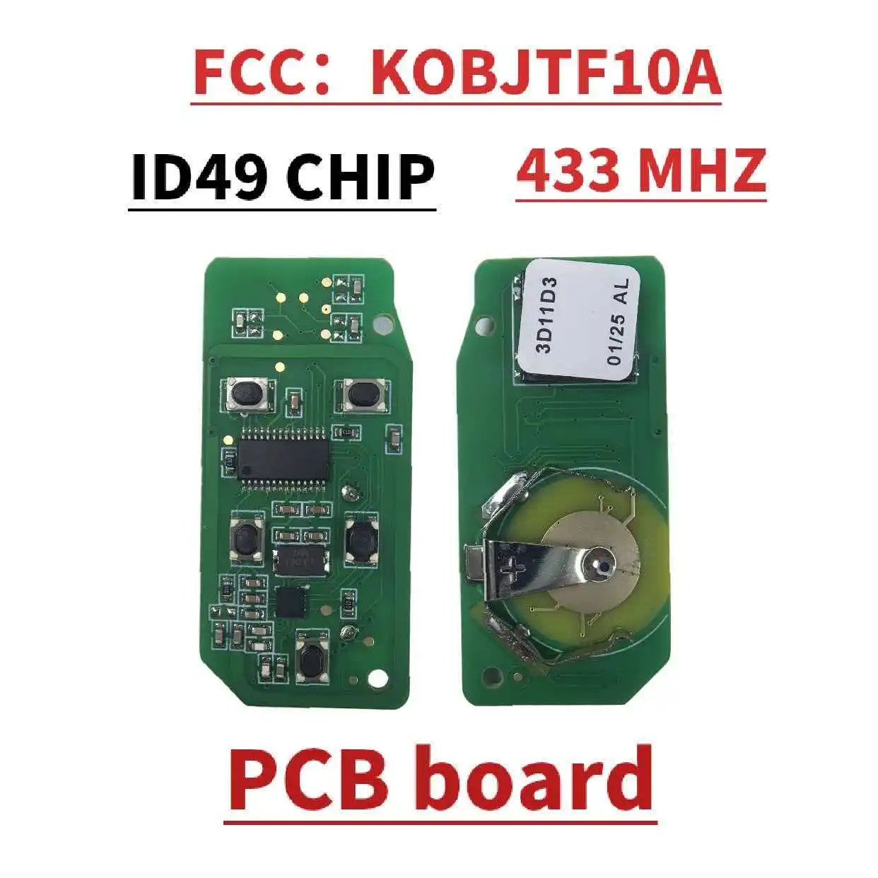 Jingxin 5-Tasten-Schlüssel für Land Rover Range Rover Sport Evoque Discovery 4 für Jaguar Freelander XFL XE XJ Smart-Fernbedienung/PCB/Gehäuse – Detail 11
