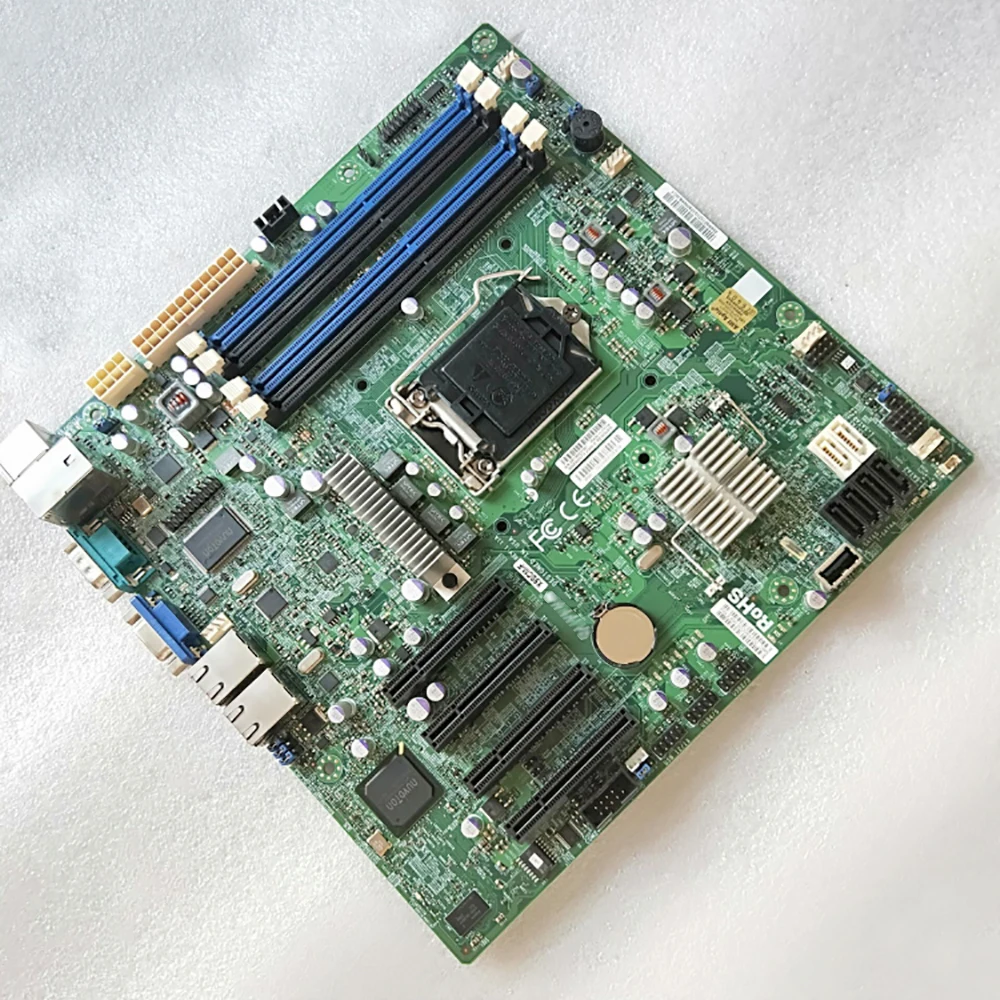 Placa base para estación de trabajo de servidor Supermicro, enchufe único H2 LGA1155, compatible con E3-1200 E3-1200 V2 Series X9SCM-F