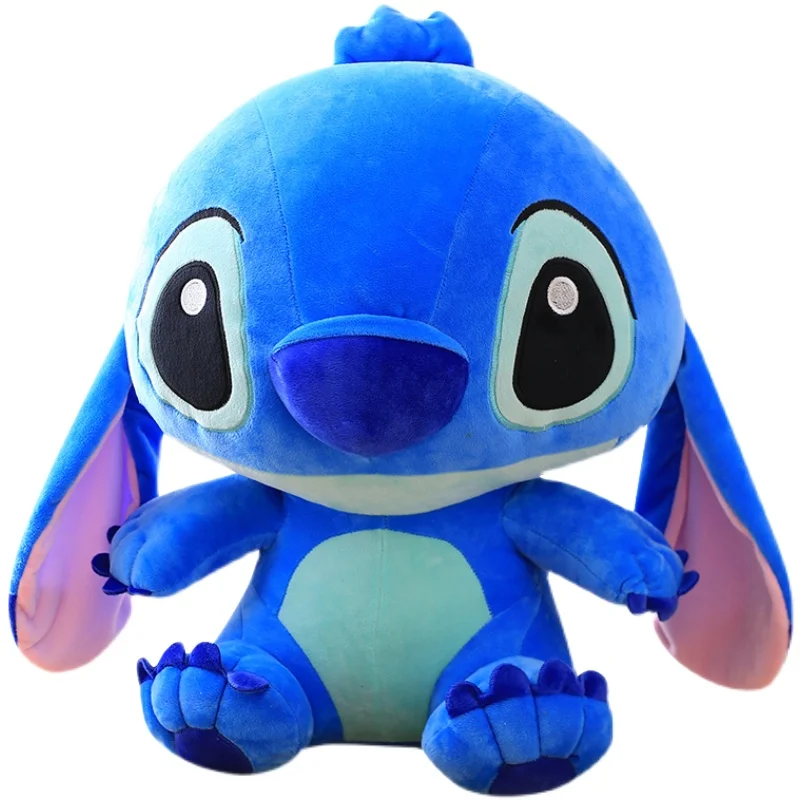 Big Size Disney Stitch peluche Kawaii Soft Blue Pink Elf Disney Stitch bambola di pezza Cartoon Anime Movie regalo di natale