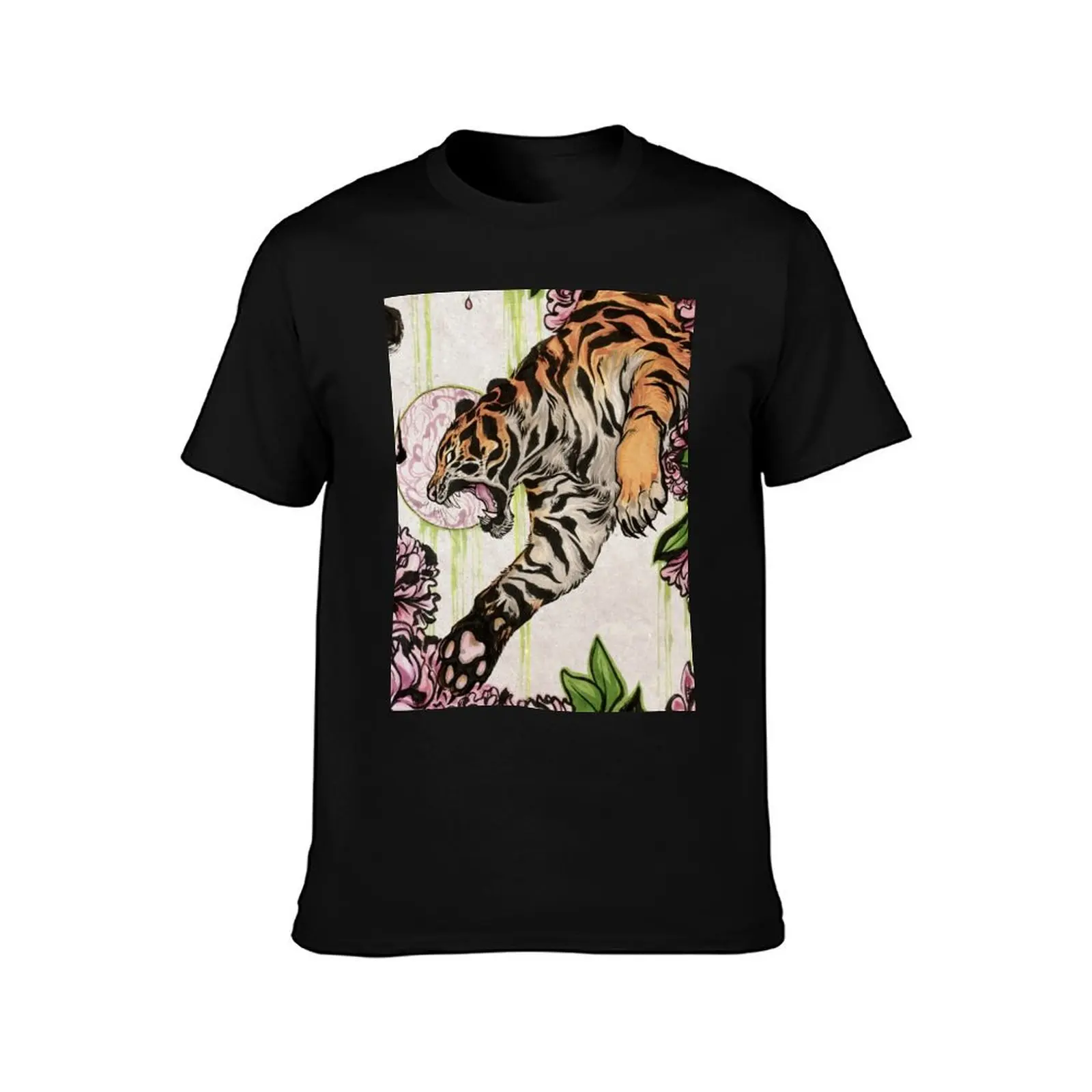 Tiger T-Shirt Gym Wear Breathable Short Sleeve Tee T-Shirt