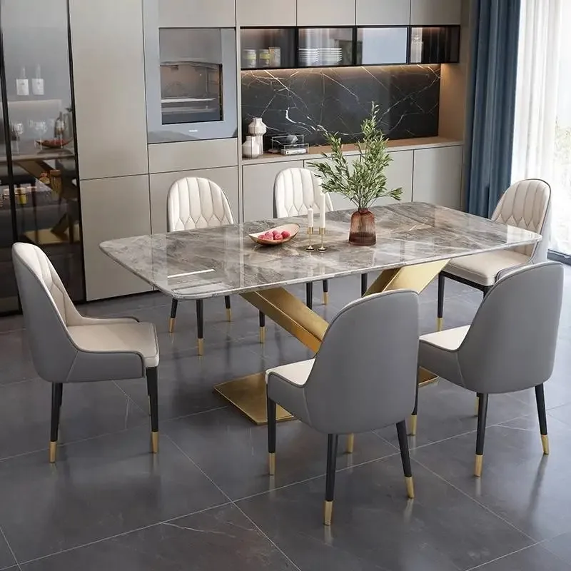 طاولات طعام مكتبية احترافية تصميم مناسبات دراسة رخامية طاولات طعام للمطاعم صالون حديث Mesas De Comedor ديكور منزلي #1