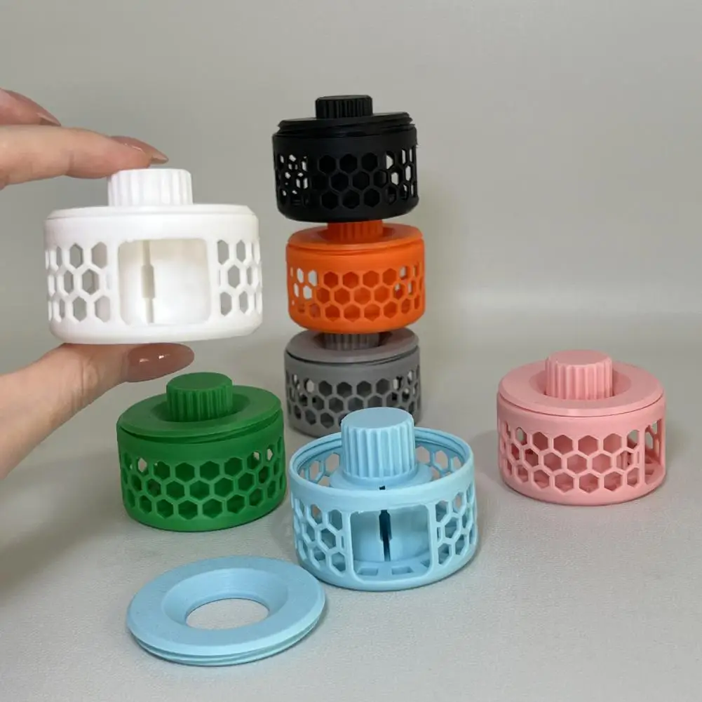 

Tape Measure Organizer 3D Printed Hollow Visible Soft Measuring Tape Storage Box Portable Compact Universal Retractable Flexible