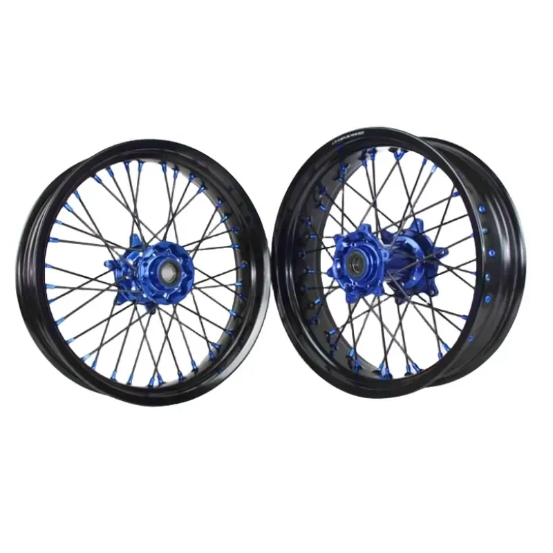 【2026 Daria Select】 High Performance 17-3.5/17-4.5 Aluminum Alloy Supermoto Wheels Set for EXC SXF 2003-2023 Motorcycle