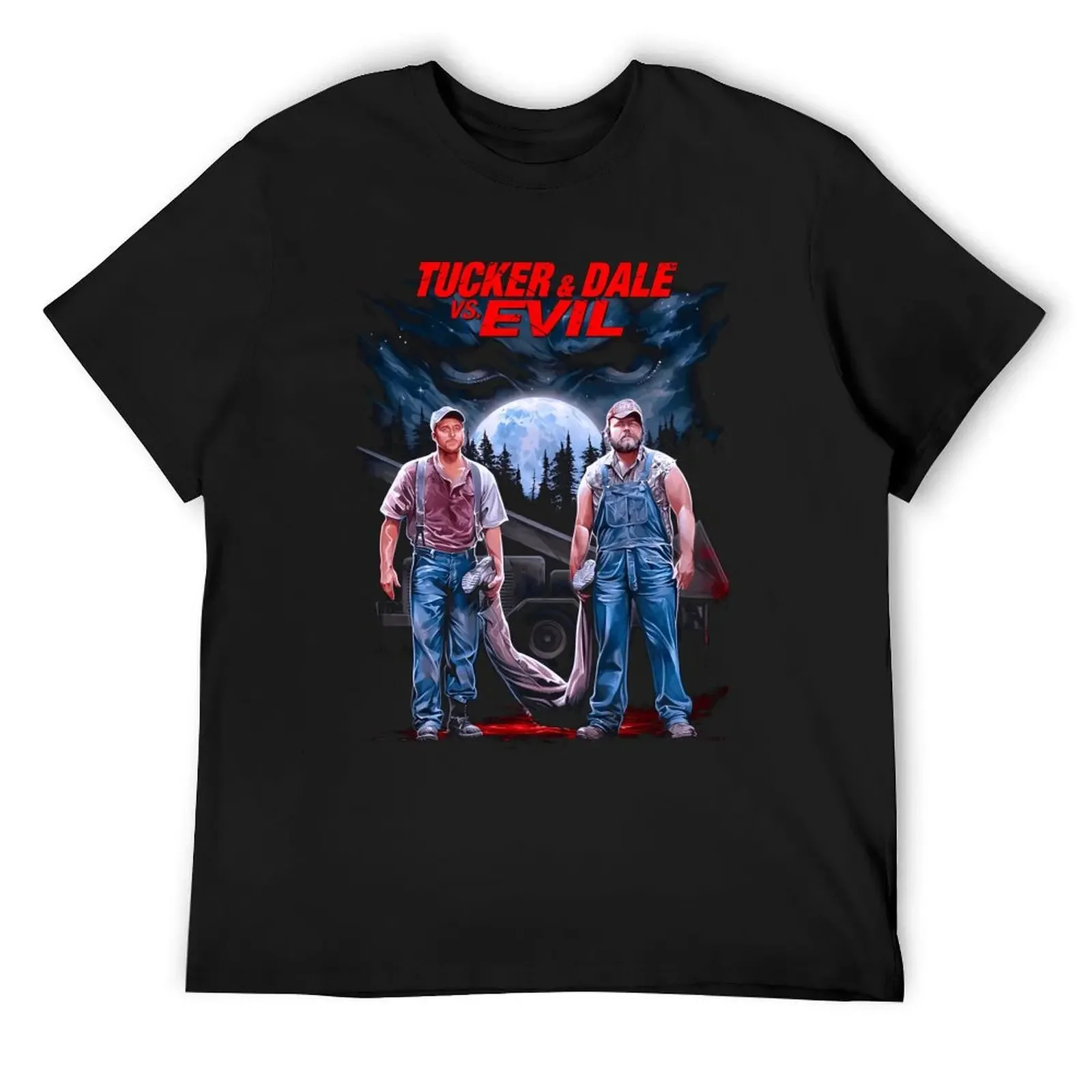 

Tucker And Dale Vs Evil 2010 T-Shirt vintage graphic tee customs design your own men t shirts high quality