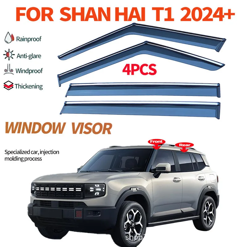 

Suitable for Jietu Shanhai T1 2025 rain and shine window thickened rain shield and rain shield exterior modification accessories