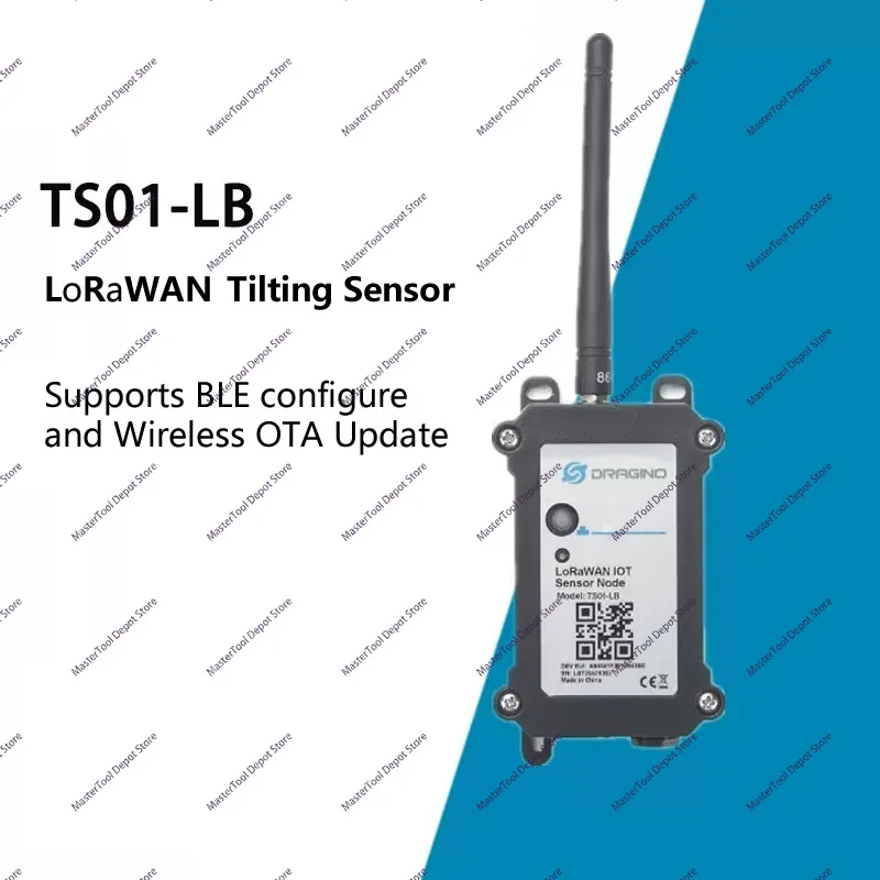 TS01-LB LoRaWAN Tilting Sensor for Internet of Things supports BLE Configure and Wireless OTA Update 8500mAh Li-SOCI2 Battery