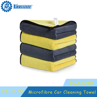 1/5/10Pcs 30x30cm Microfibre Car Cleaning Towel Car Wash Microfiber Cloths 400GSM for Car Care Washing Dusting and Polishing