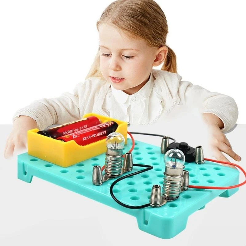 Educational Circuit Experiment Set Hands On Assembly Series and Parallel Circuits Components for Teaching Demonstration K1KF