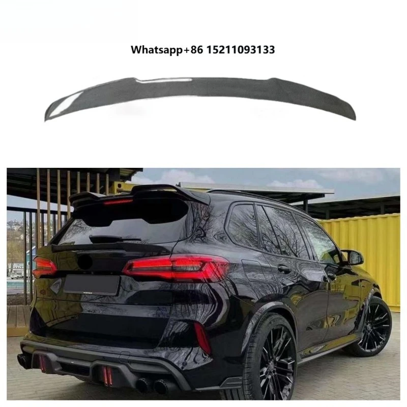 Hot Desgin LD Style Real Carbon Fiber Rear Spoiler Wing for F95 X5 X5M 2019-IN Rear Trunk Spoiler Wing Car Body Kit