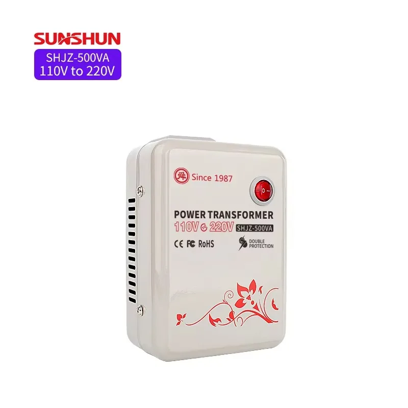 

500W Dry-Type 500VA Step Autotransformer 110V 220V Single Toroidal Coil Power Converter 50Hz/60Hz Aluminum Material