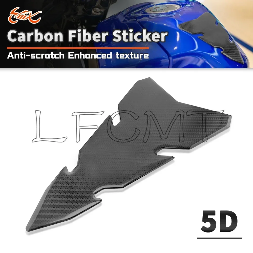 

Carbon-Look Motorcycle Fuel Tank Pad Protector Sticker 5D Decals Fit for BMW Yamaha Honda Kawasaki Ducati Aprilia Suzuki Benelli