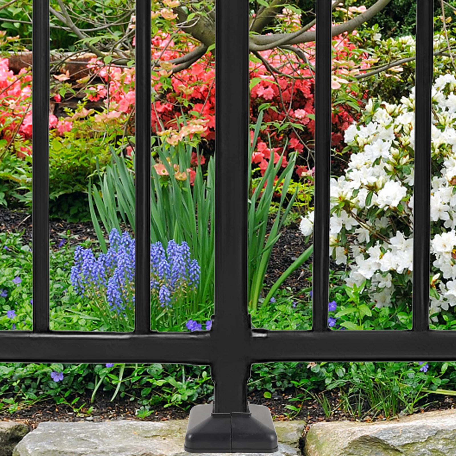 

6Pcs Vinyl Post Caps Decorative Protective Split Design Anti-Slip Fence Post Cover Replacement for Decks Railings Balconies