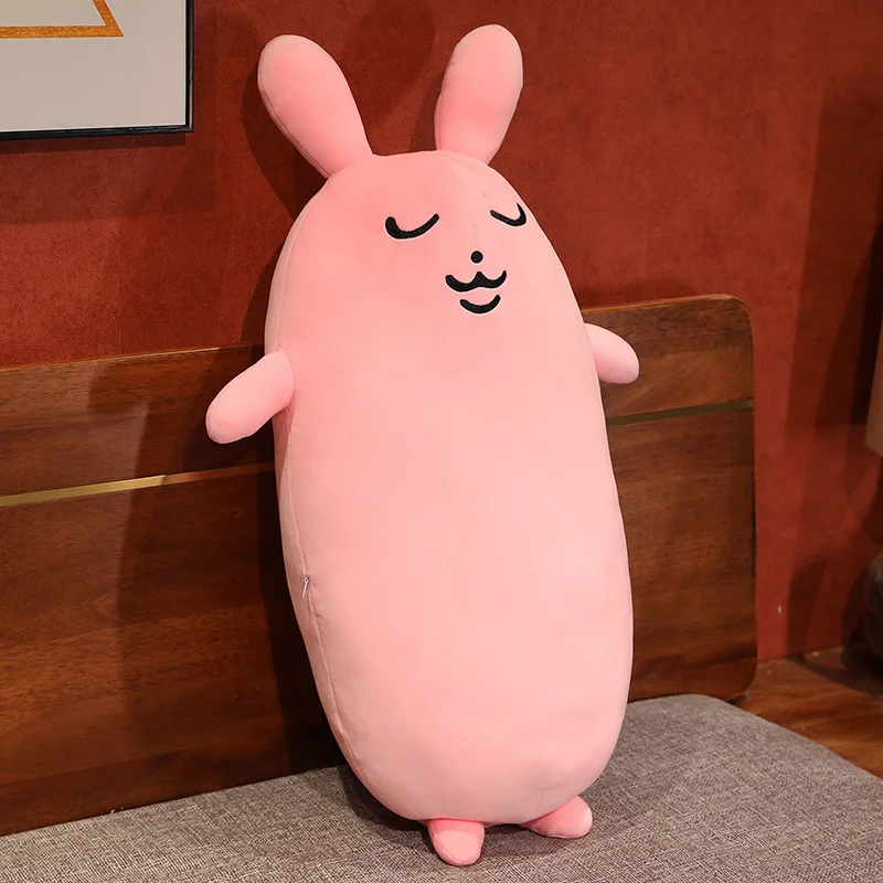 うさぎのぬいぐるみ,長くてかわいい動物の枕,創造的なピンクのウサギの