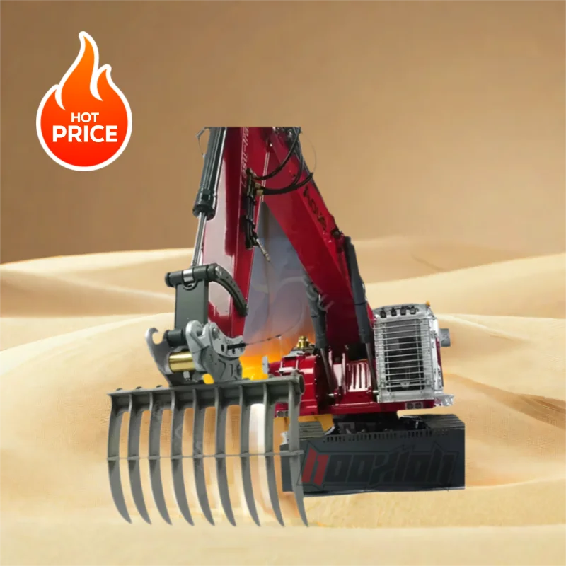 

Металлические грабли, ковш, дробилка, плоскогубцы, детали для 1/14 RC, гидравлический экскаватор 374F, игрушка для хобби, радиоуправляемый экскаватор