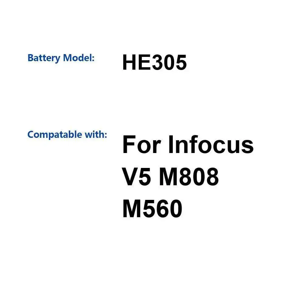Надежная замена HE305 2450 мАч для Infocus V5 M808 M560 аккумулятор мобильного телефона высокой емкости