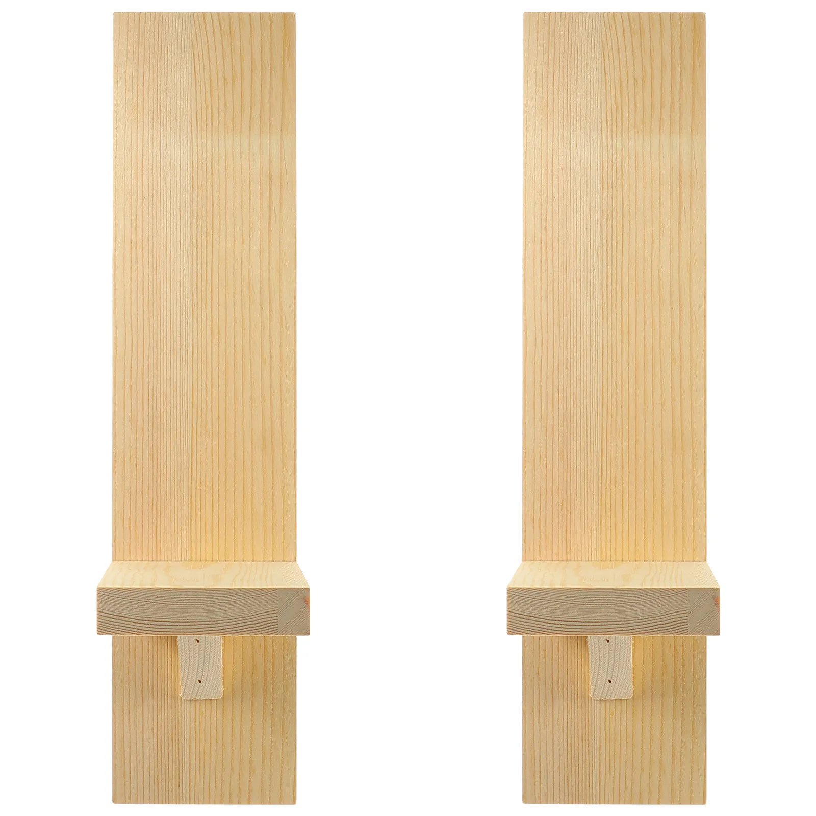 

1 Pair Wooden Holder Wall Sconce Rustic Tea Light Holder Hallway Home Decor Wall Sconces Home Decor