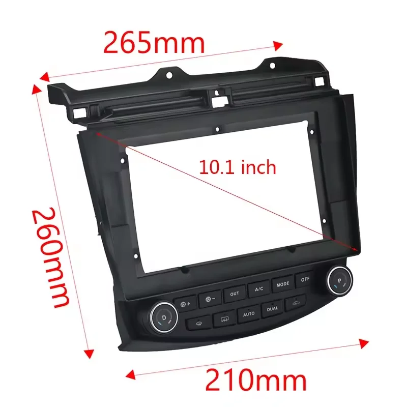 2 Din Android Head Unit Autoradio Frame Kit Voor Honda Accord 7 2004-2007 Auto Stereo Dash Fascia Trim Bezel Frontplaat