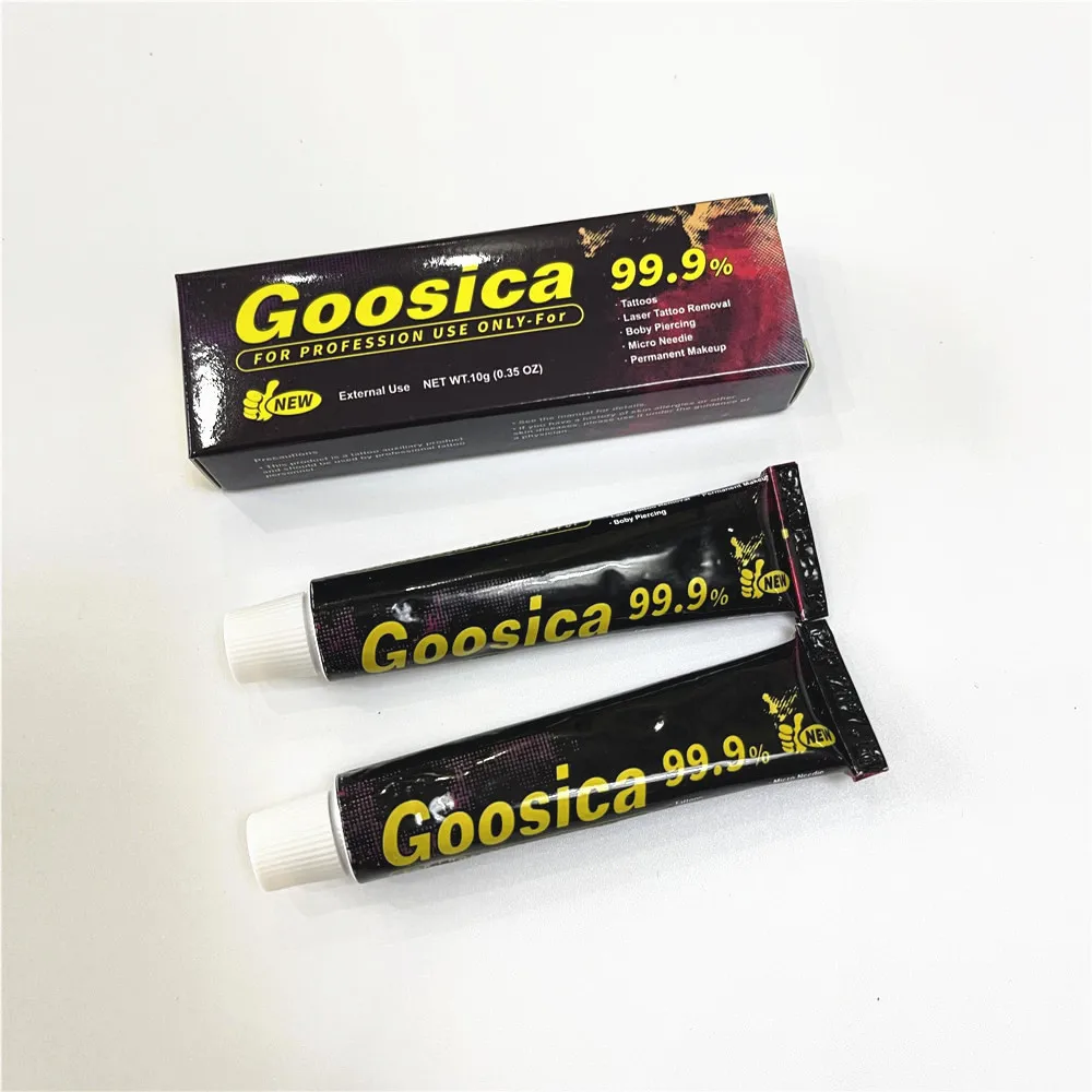 99,9% Goosica Tattoo Cream перед перманентным макияжем, микроблейдинг, брови, губы, кожа тела, 10 г