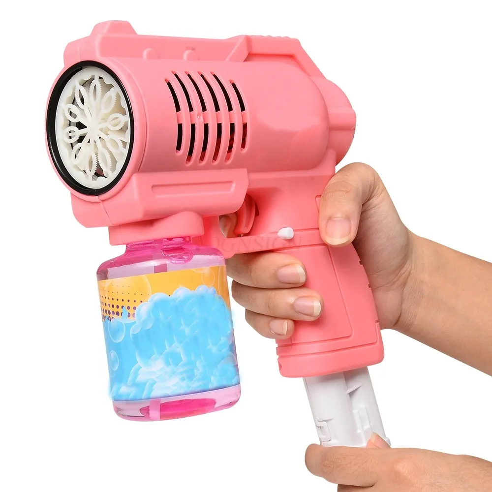 Outdoor Bubble Blowing High Power Fully Automatic Illuminated Music Children's Toy Bubble Gun