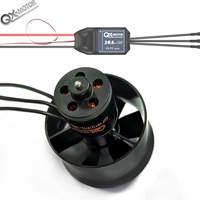 QX-Motor 30mm EDF 6 Blades Ducted Fan QF1611 Brushless Motor With 40A / 20A ESC For DIY RC Airplanes Model Parts Car Model
