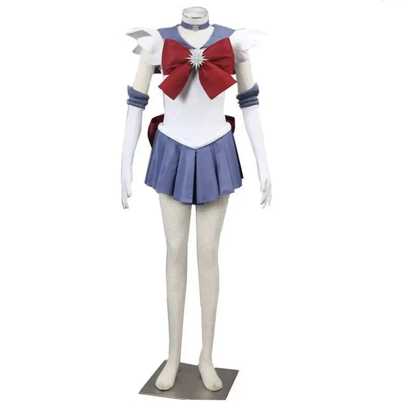 Athemis Anime Sailor Saturn Kostium Cosplay Szyty na Miarę Sukienka Rękawiczki Opaska na Głowę Kokardy Broszka Dla Dzieci Dorosłych Plus Size Wysoka Jakość — zdjęcie 2