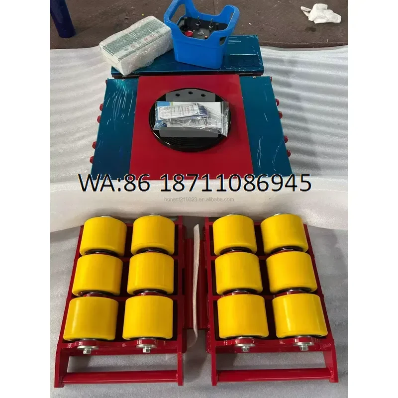 for New Dolly Skate Load Capacity 30T Cargo Roller Skates 360 Rotating Industrial Tank Trolley