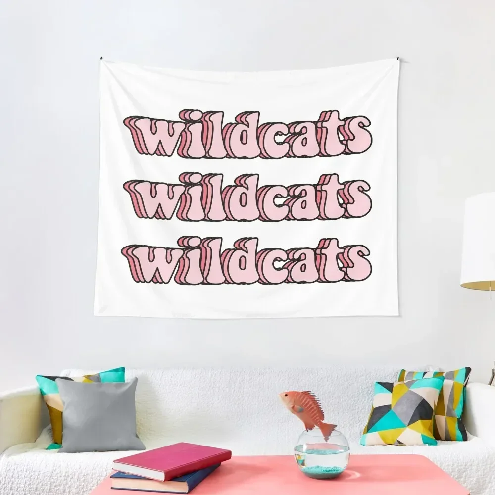 

Wildcats Pink Aesthetic Tapestry Room Design Decoration Bedroom Cute Room Things Art Mural Tapestry