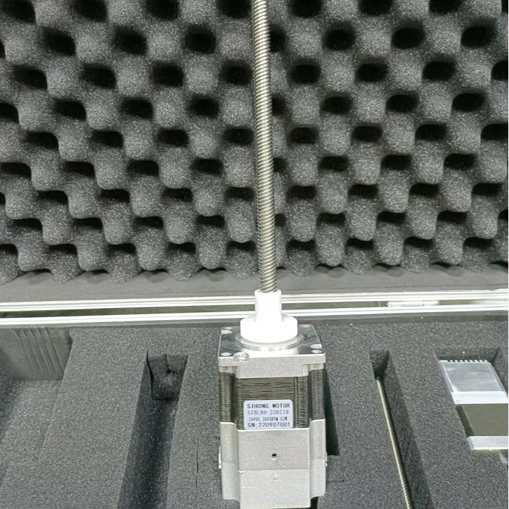 มอเตอร์เซอร์โว DC แบบเฟสเดียว 24V ขนาด 57 มม. Nema23 แรงบิด 0.2 นิวตันเมตร รุ่นใหม่ ปี 2024 จากโรงงานซีเฮง มอเตอร์ พร้อมระบบขับเคลื่อนแบบลูกปืนและสกรูตะกั่วในตัว