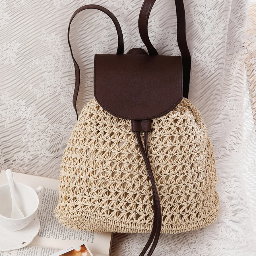 Summer's straw flip backpack n - Embroidery Bali review and price