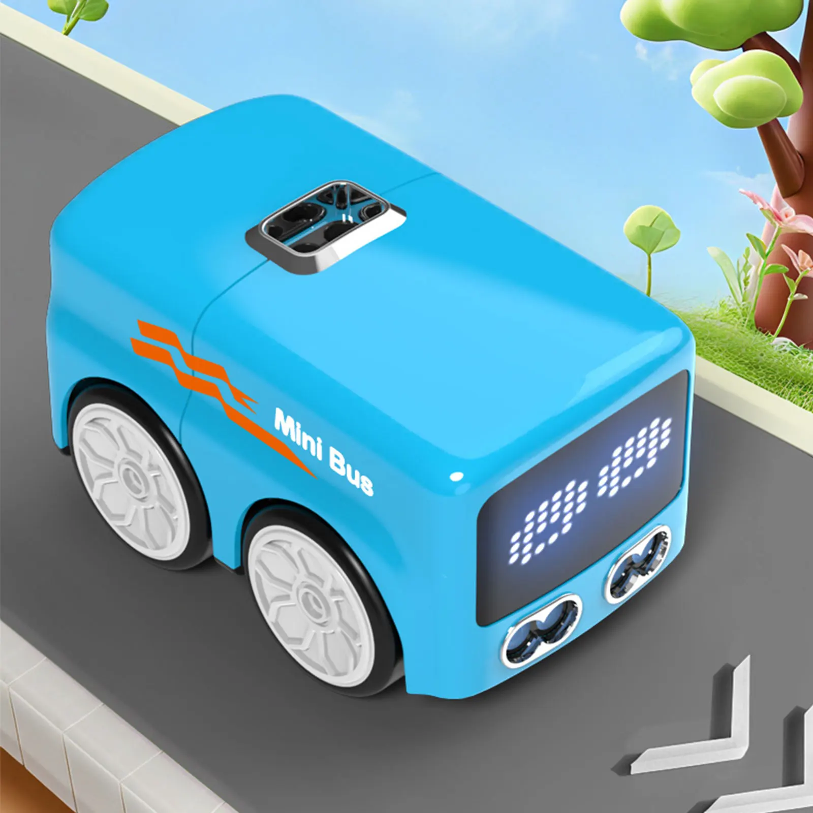 Controllo rilevamento gesti Induzione Mini bus Monitoraggio linea cavo automatico Controllo intelligente dei gesti Mini bus per auto RC per giochi desktop per bambini