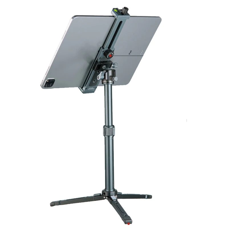 

Metal aluminum alloy enlarged tablet computer clip bracket, live broadcast tripod universal, suitable for Apple mini miniiPad