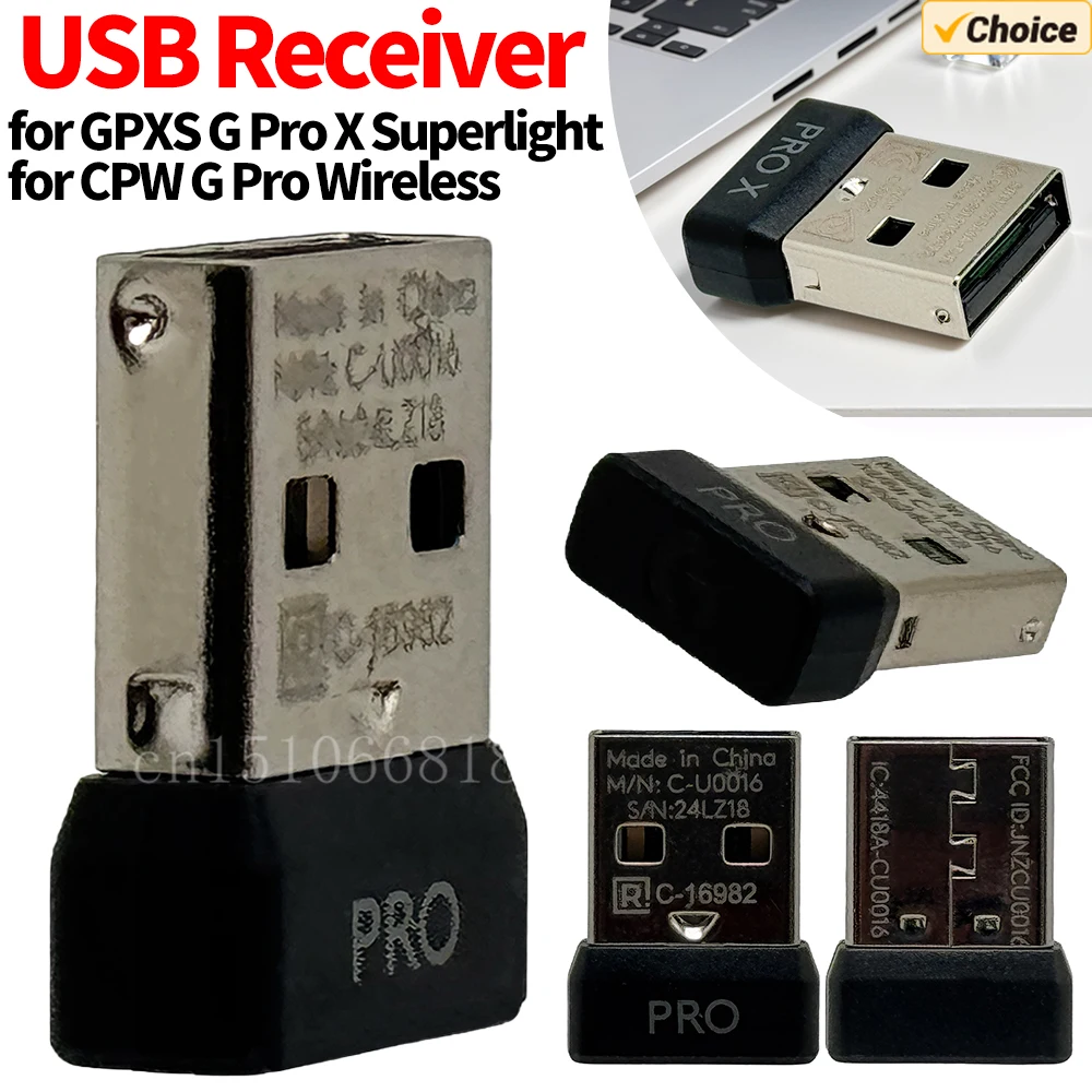 محول استقبال الماوس البديل لجهاز استقبال USB محول دونجل لاسلكي لـ Logitech G Pro Wireless/G Pro X Superlight