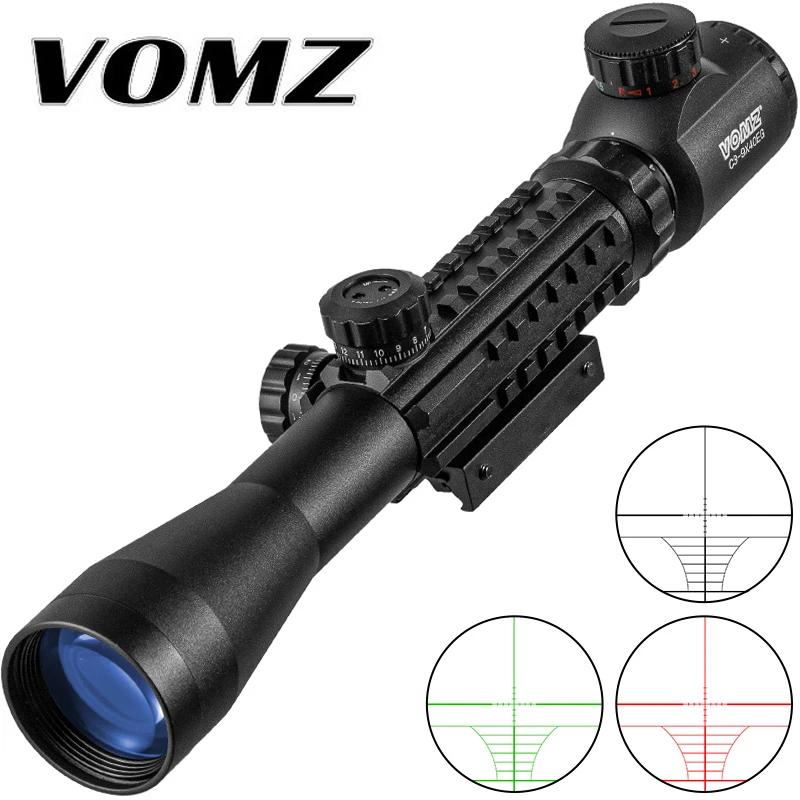 Vomz 3-9X40 Eg Jacht Tactical Riflescope Met 20Mm Slide Richtkruis Optische Sightt Sniper Rifle Scope Airsoft Gun Accessoires