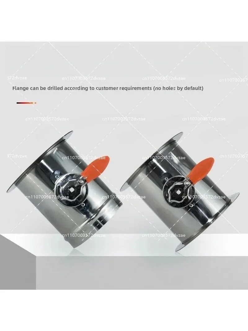 Stainless Steel Manual Fresh Air Volume Control Valve - Circular Ventilation Duct Closed Check Exhaust Butterfly Valve
