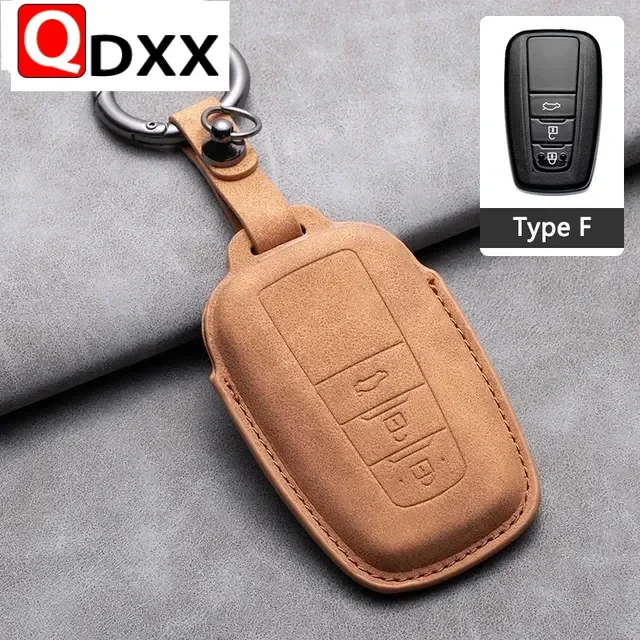 For Toyota Chr Rav4 Auris Avensis Prius Aygo Camry Corolla Land Cruiser 200 Prado Crown Accessories Car Key Case Cover Keychain