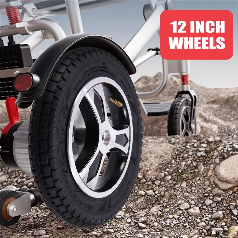 WF-Elderly Electric Wheelchair Scooter 12Inch Wheel 12 1/2X2 1/4 Pneumatic Tire Inner Tube Wheel Hub Equipment Tire