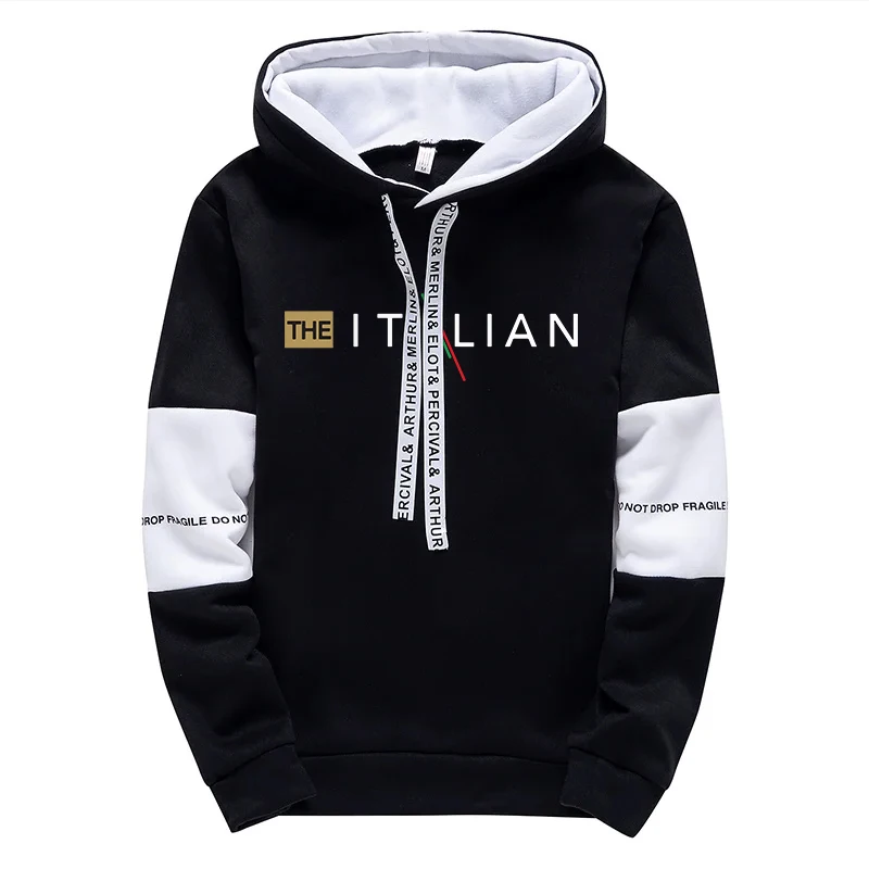 Italy New Fashion Men Hooded Outfits Autumn Casual Sport Jogging Suiit Male Urban Trend Hoodies Streetwear Gym Fitness Tracksuit