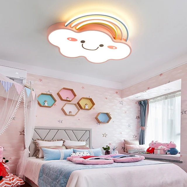 Nordic cloud plafondlamp kleuterschool kinderkamer kinderkamer schattige lamp kawaii kamer decor babykamer plafondlamp