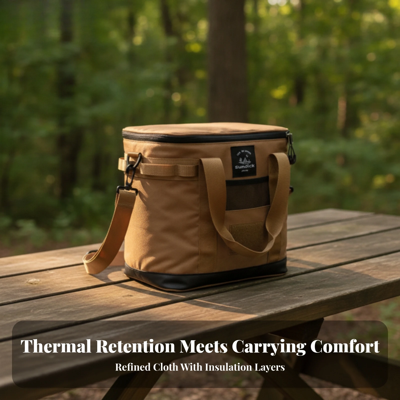 Cooler Bag with Shoulder Strap Insulated Soft Cooler Bag Reusable Easy to Clean for Campers, Picnics, Camping