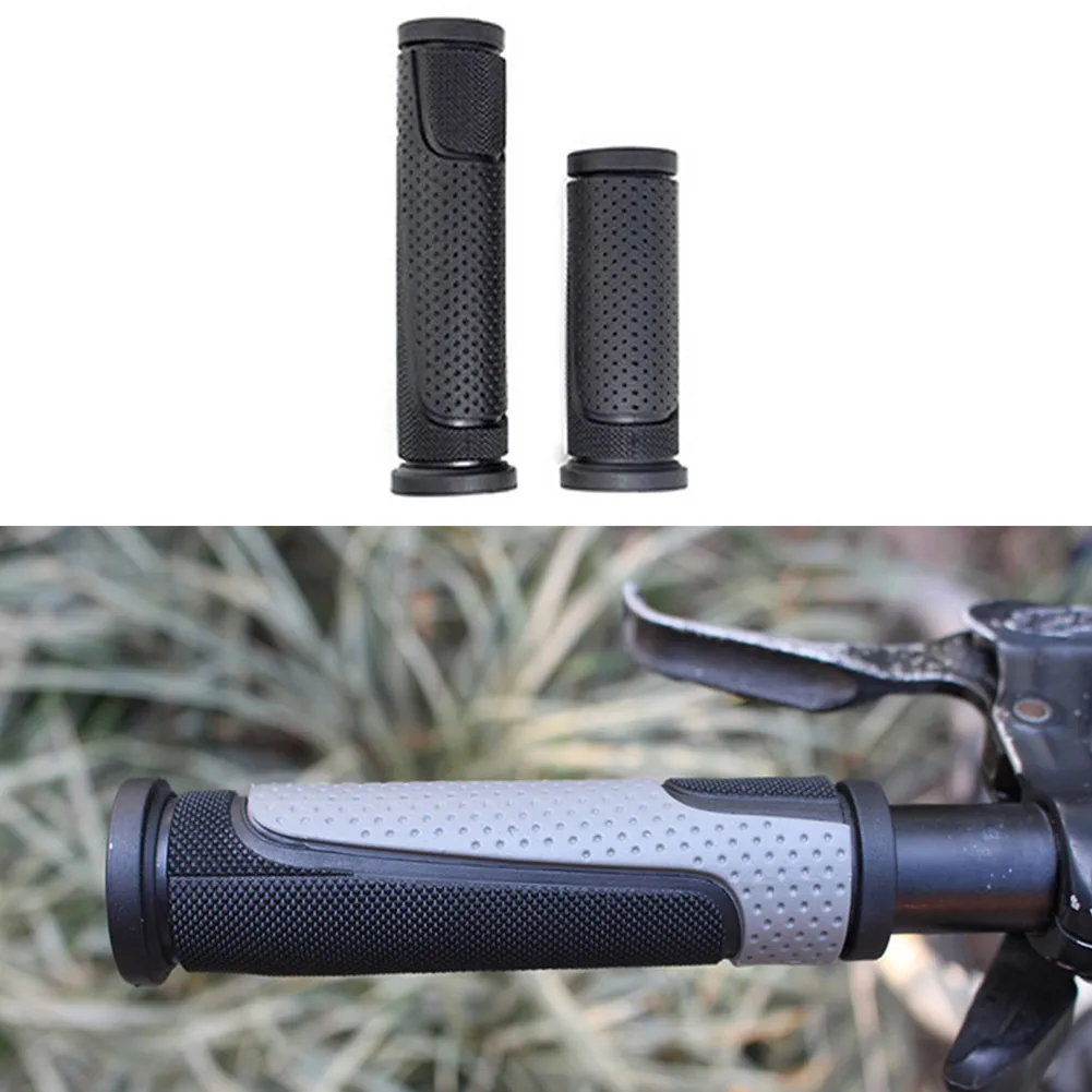 Bike Bicycle Ergonomic Bicycle Grips Anti-Skid Ahock Absorption Handlebar Grips Glove Long/Short Shock Absorption Bar End